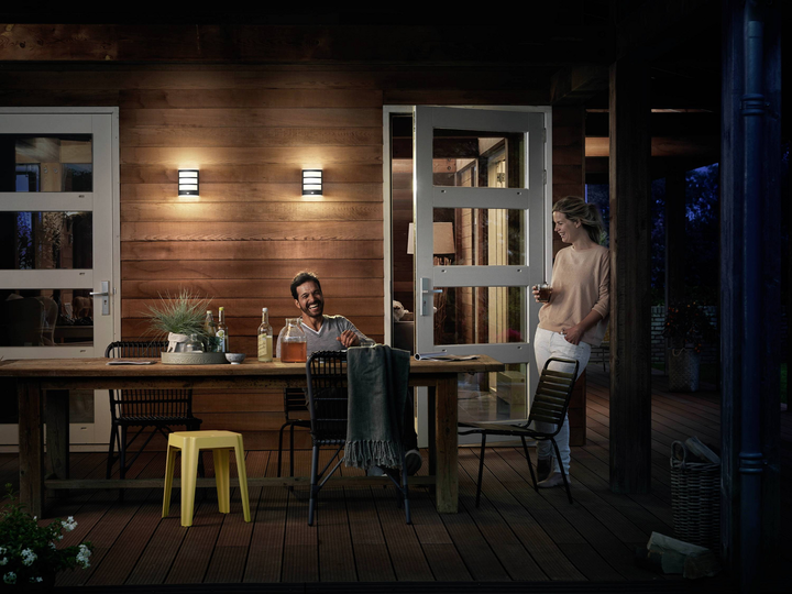 Philips LED Außenwandleuchte Python UE anthrazit Sensor Wandleuchte Lampe Spot