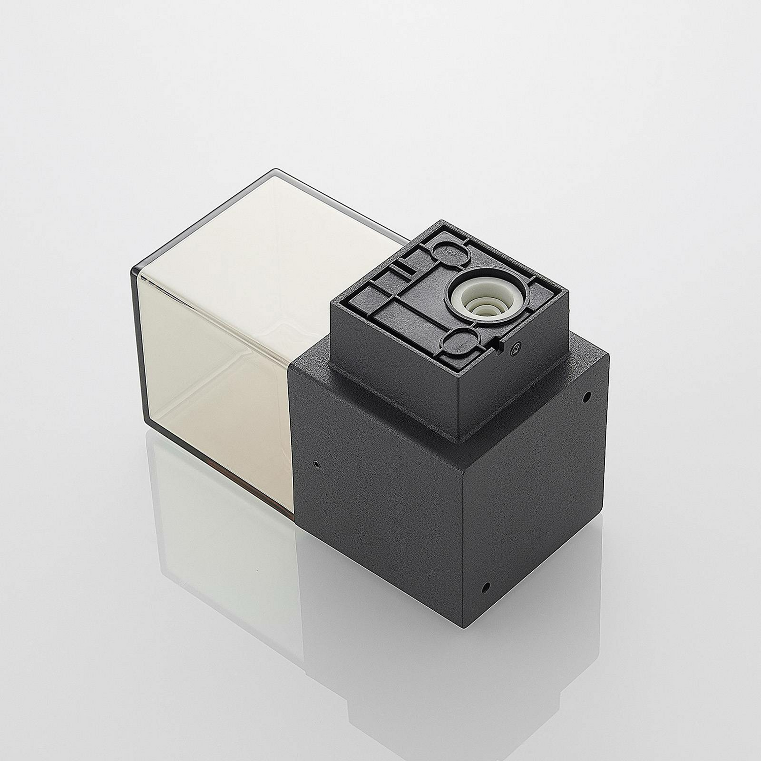 Lucande Keke Außenwandleuchte Wandleuchte Wandlampe Lampe Leuchte E27 Grafitgrau B-Ware