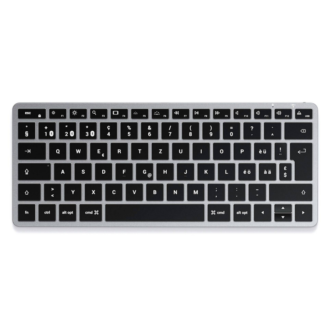 Satechi Slim X1 Schweiz QWERTZ Bluetooth Tastatur Keyboard Bluetooth-Tastatur