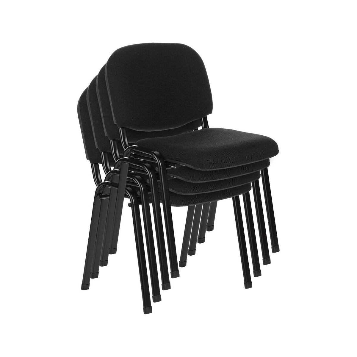 hjh OFFICE Konferenzstuhl XT 600 Besucherstuhl Stuhl schwarz Stoff ergonomische  - 4260182550724
