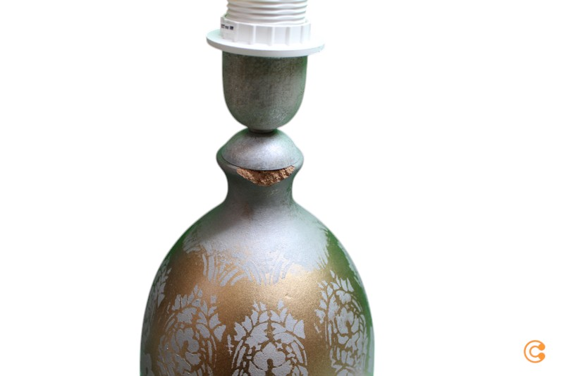 Holländer Tischleuchte Vaso Barocco Tischlampe Leuchte Siehe Text/Foto B-Ware