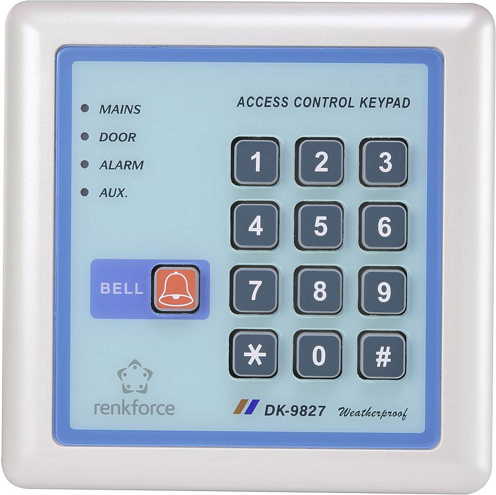 B-Ware Renkforce 1582598 Digitales Codeschloss Oberflächenmontage Set 12 V Ip65