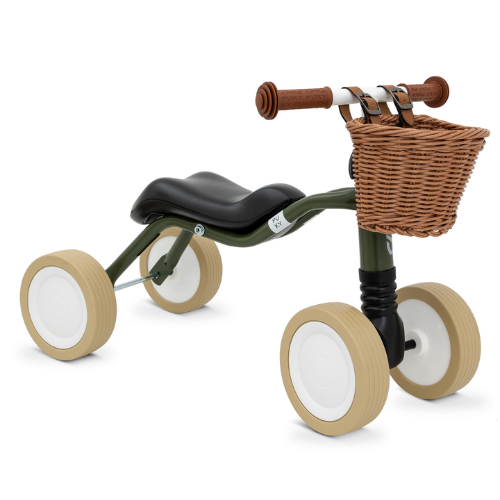 Puky WUTSCH Retro Laufrad Lauflernrad Lernrad Kinderrad Laufhilfe Olivgrün