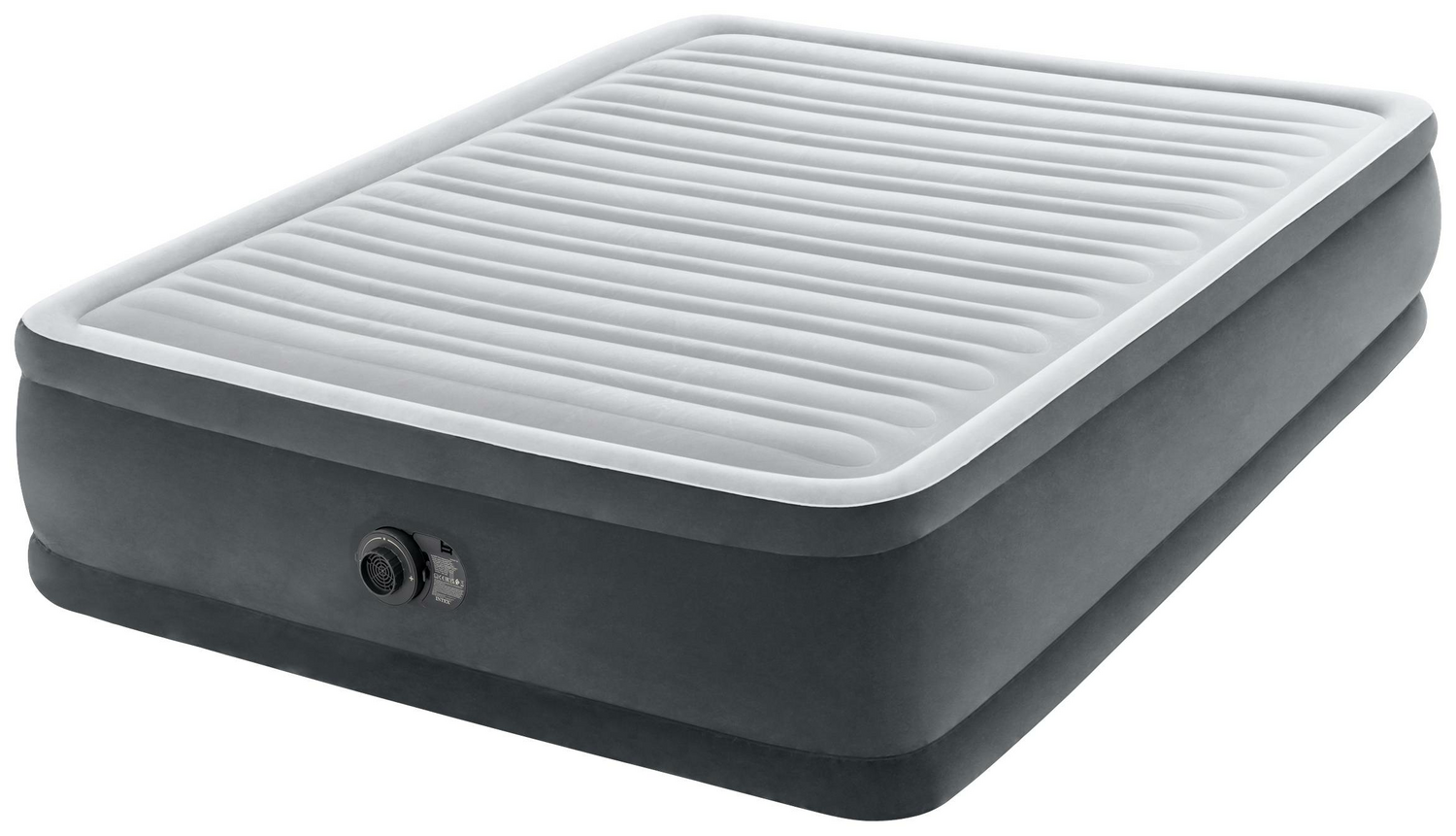 Matelas gonflable Intex ComfortPlush Queen avec pompe interne 220/40 V, gris