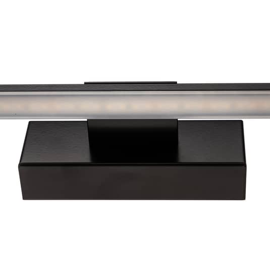 Applique murale LED Euluna de qualité B, applique miroir, éclairage de salle de bain, noire