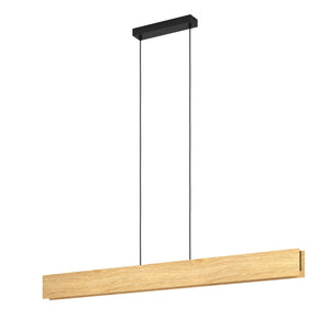 B-Ware EGLO Hängeleuchte Pendelleuchte Smart Zig LED Anchorena Z Holz hell schwarz w864