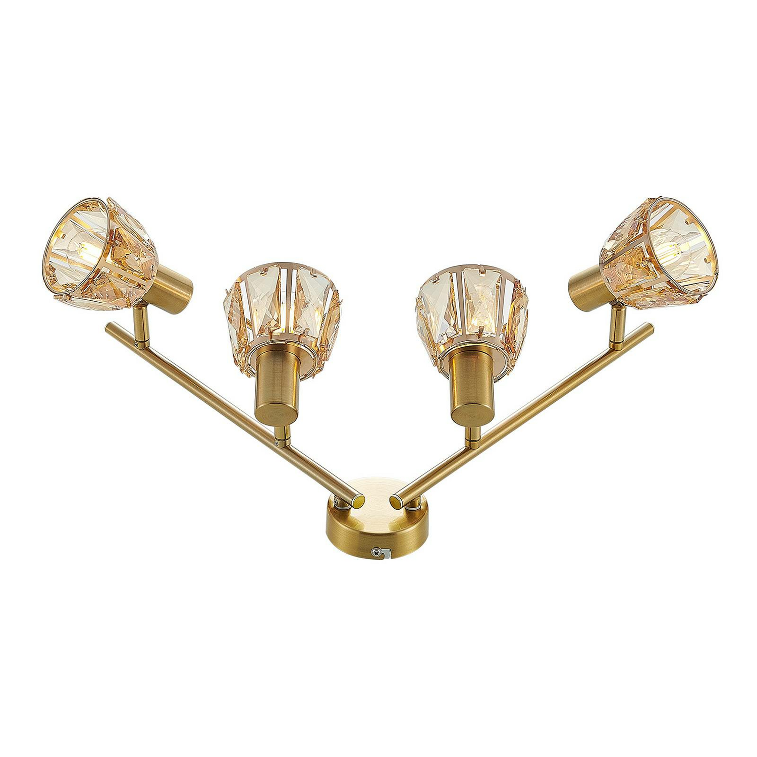 B-Ware Lindby Kosta Deckenlampe Deckenlicht Lampe Leuchte Licht Vierflammig E14 Messing