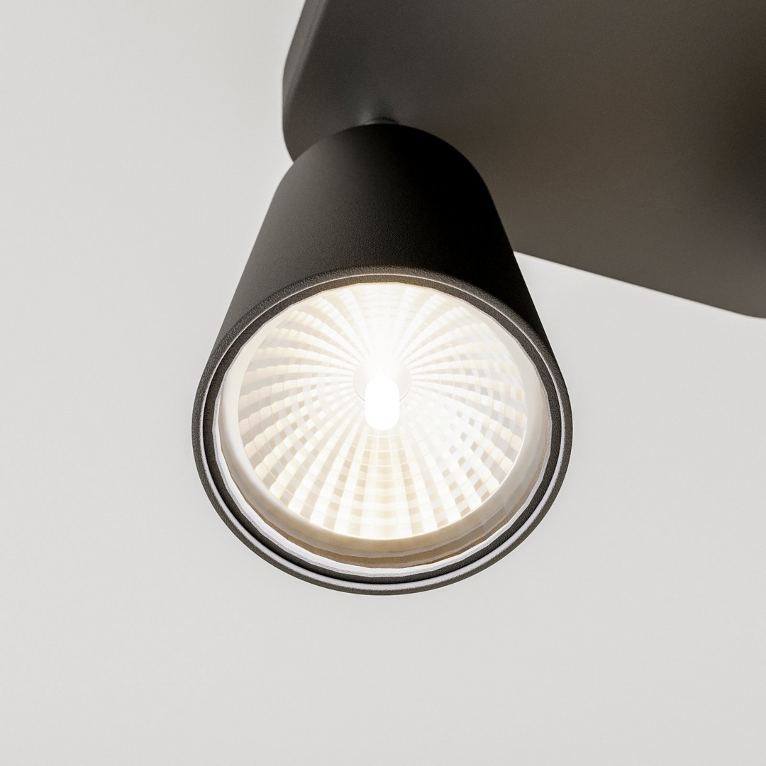 Nowodvorski-Lighting Deckenlampe Eye Spot vierflammig Quadrat schwarz Lampe Spot