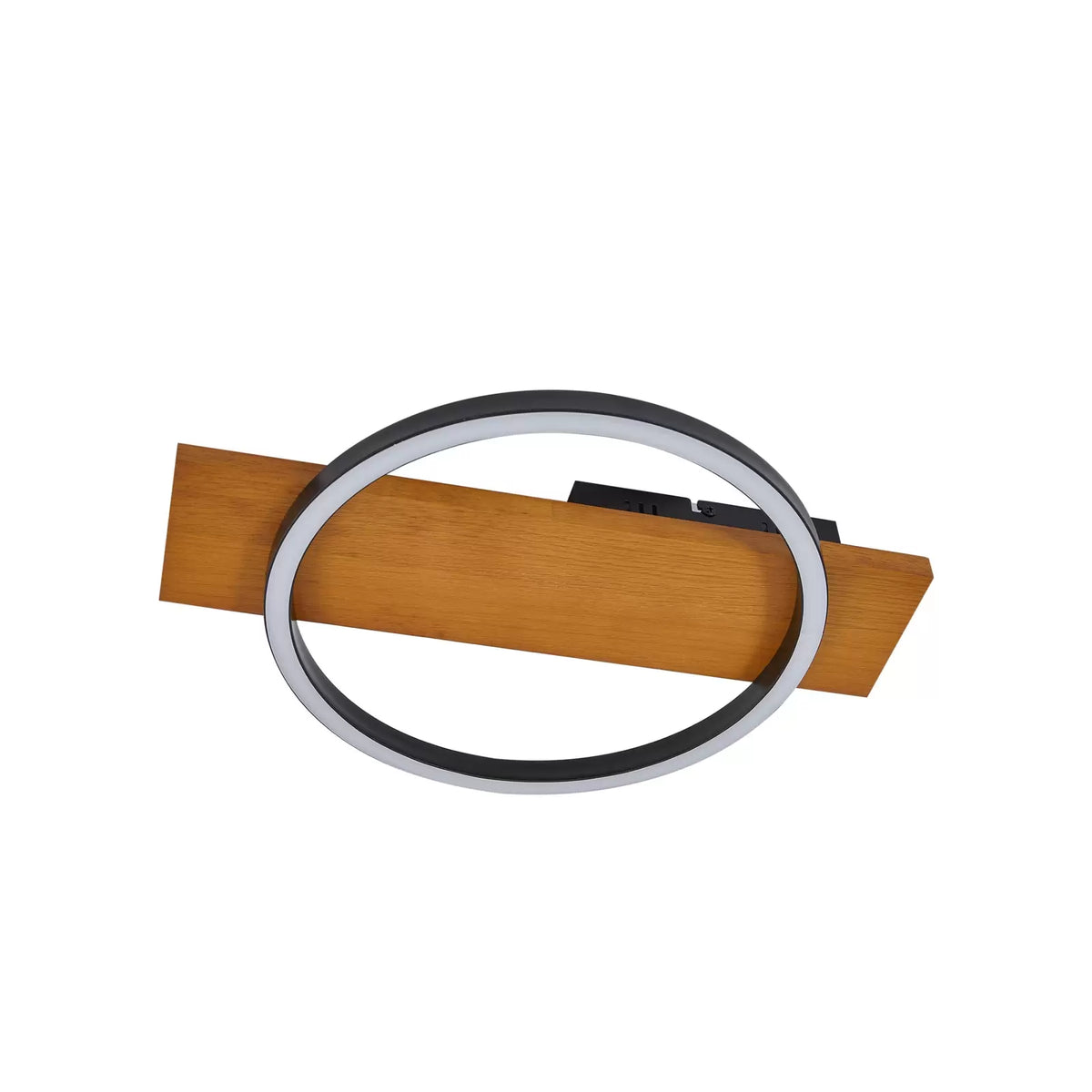 Lindby Deckenleuchte Lampe LED schwarz Holz dimmbar Galad 30 cm Leuchte - 4251911791662