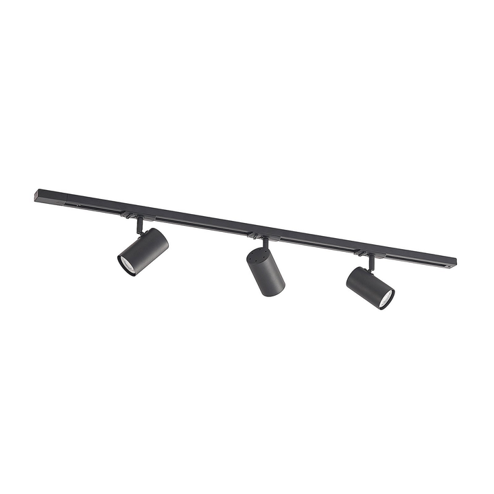 Lindby Sohil Schienensystem Deckenleuchte Deckenlampe Schwarz Gu10 Dreiflammig   B-Ware