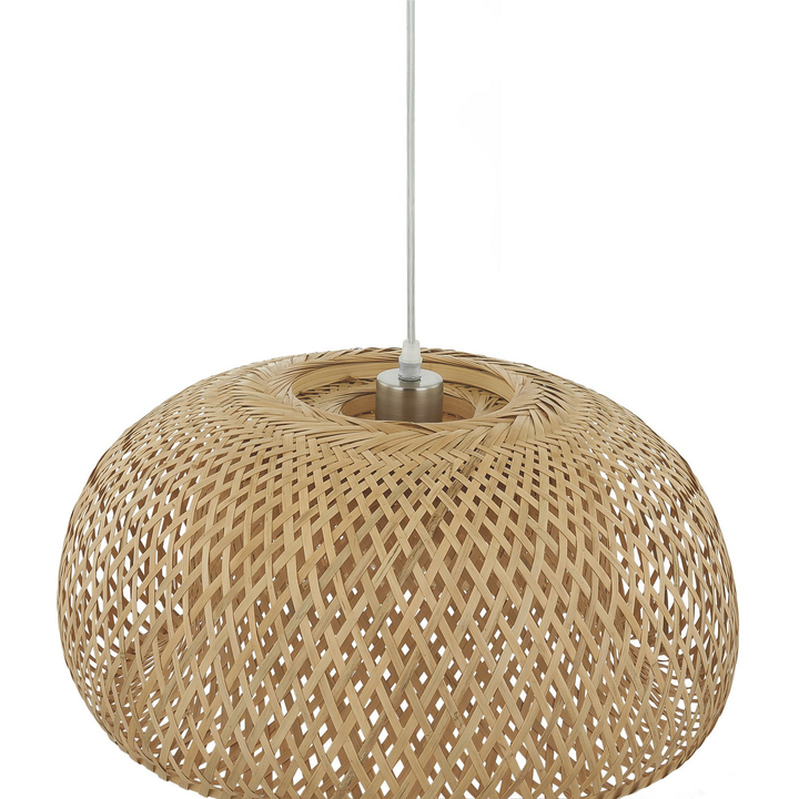 Lindby Hängeleuchte Jadwiga ø45cm Bambus E27 Pendelleuchte Lichtquelle Dimm892 B-Ware