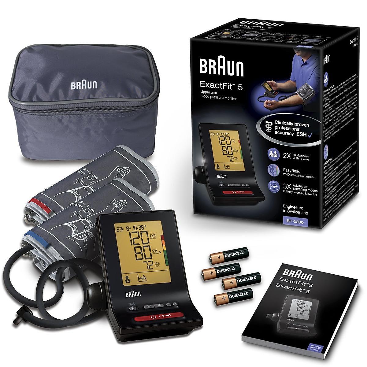 B-Ware Braun Exact Fit 5 Oberarm Blutdruckmessgerät Zwei Manschettengrößen