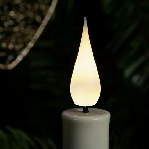Konstsmide 1911-210, ensemble de 12 guirlandes lumineuses LED pour sapin de Noël, pinces pour bougies.