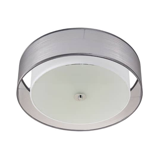 Plafonnier LED Lindby Tobia de qualité B, en organza, lampe de plafond, luminaire, culot E27 