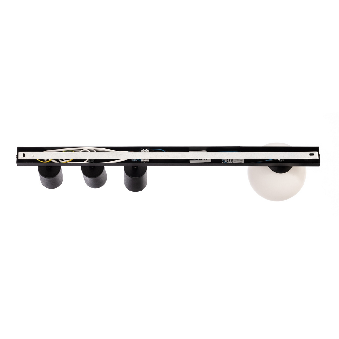 Deckenstrahler Baster 4 Stahl vierflammig 3 Spot Kugel Strahler Lampe Leuchte