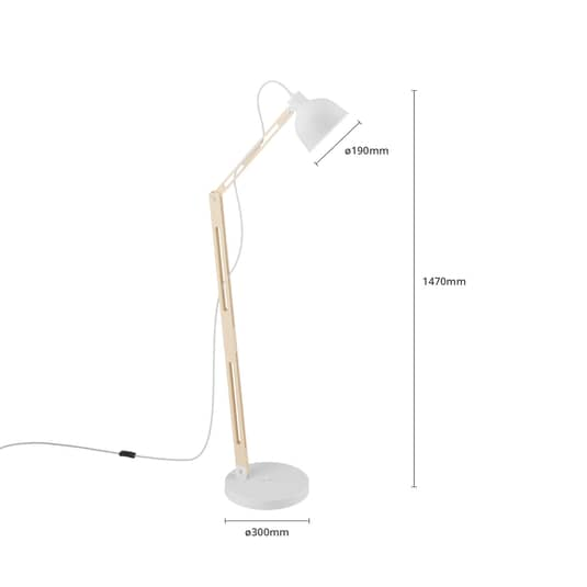 B-Ware Euluna Stehlampe Skansen Verstellbar Stehleuchte Standleuchte Leuchte Lampe Deko