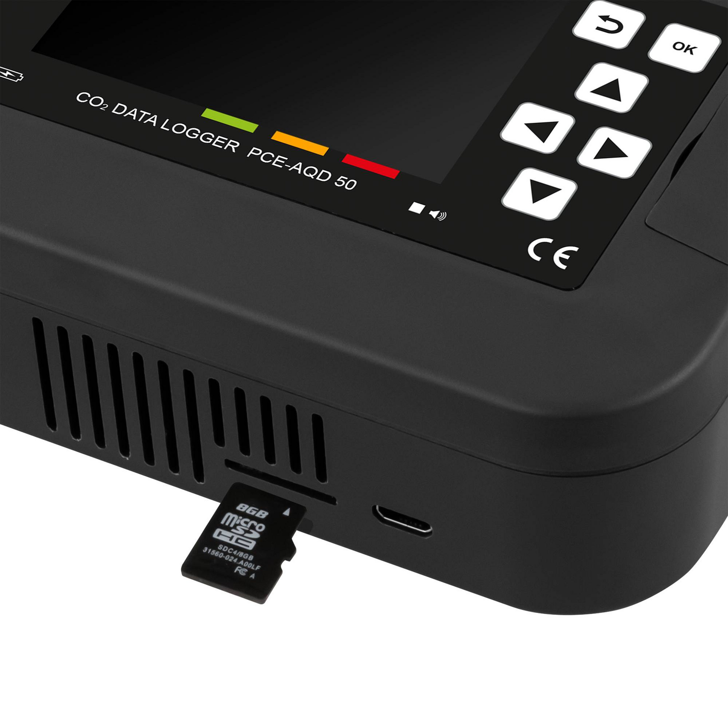 B-Ware PCE Instruments PCE-AQD Aerosolmessgerät Histogramanzeige Feuchtigkeit CO2