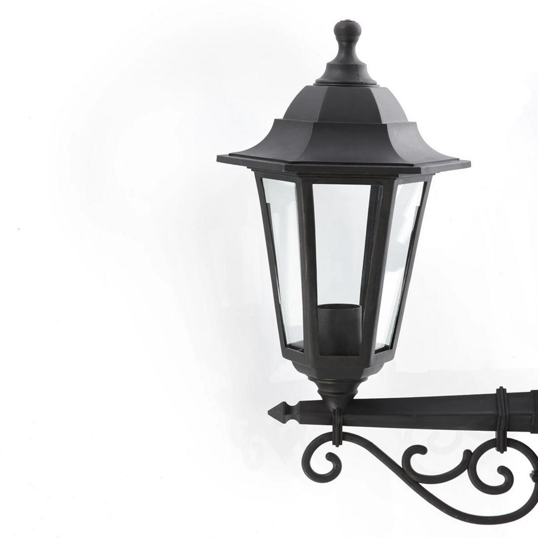 Lindby Außenleuchte Lampe Außenbeleuchtung Nane 217cm Schwarz Seewasserfest E27 B-Ware - 98949035