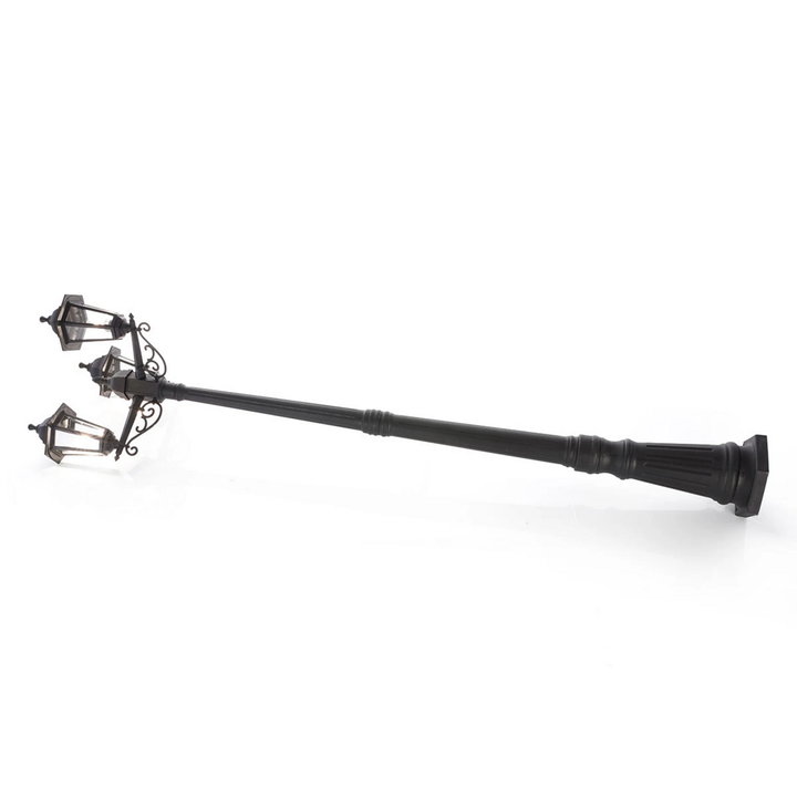 Lindby Außenleuchte Lampe Außenbeleuchtung Nane 217cm Schwarz Seewasserfest E27 B-Ware - 98949035