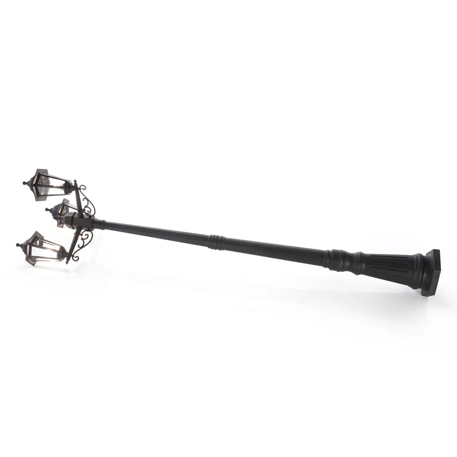 B-Ware Lindby Außenleuchte Lampe Außenbeleuchtung Nane 217cm Schwarz Seewasserfest E27