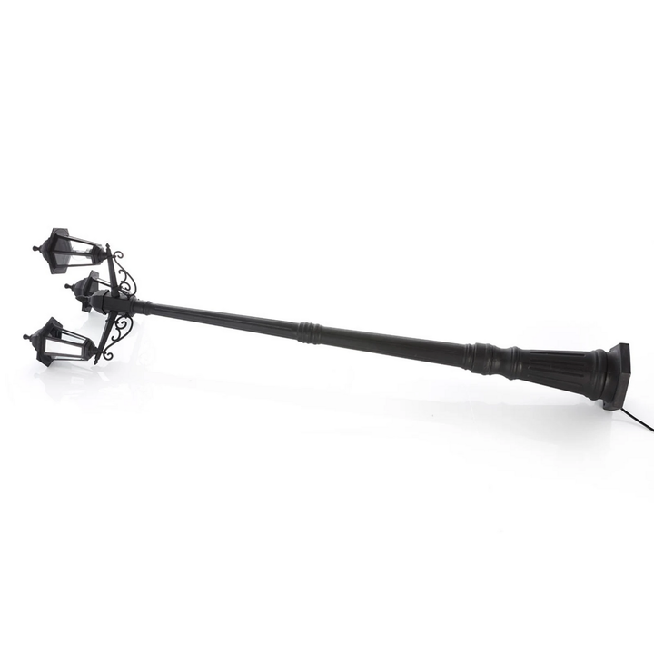 Lindby Außenleuchte Lampe Außenbeleuchtung Nane 217cm Schwarz Seewasserfest E27 B-Ware - 98949035