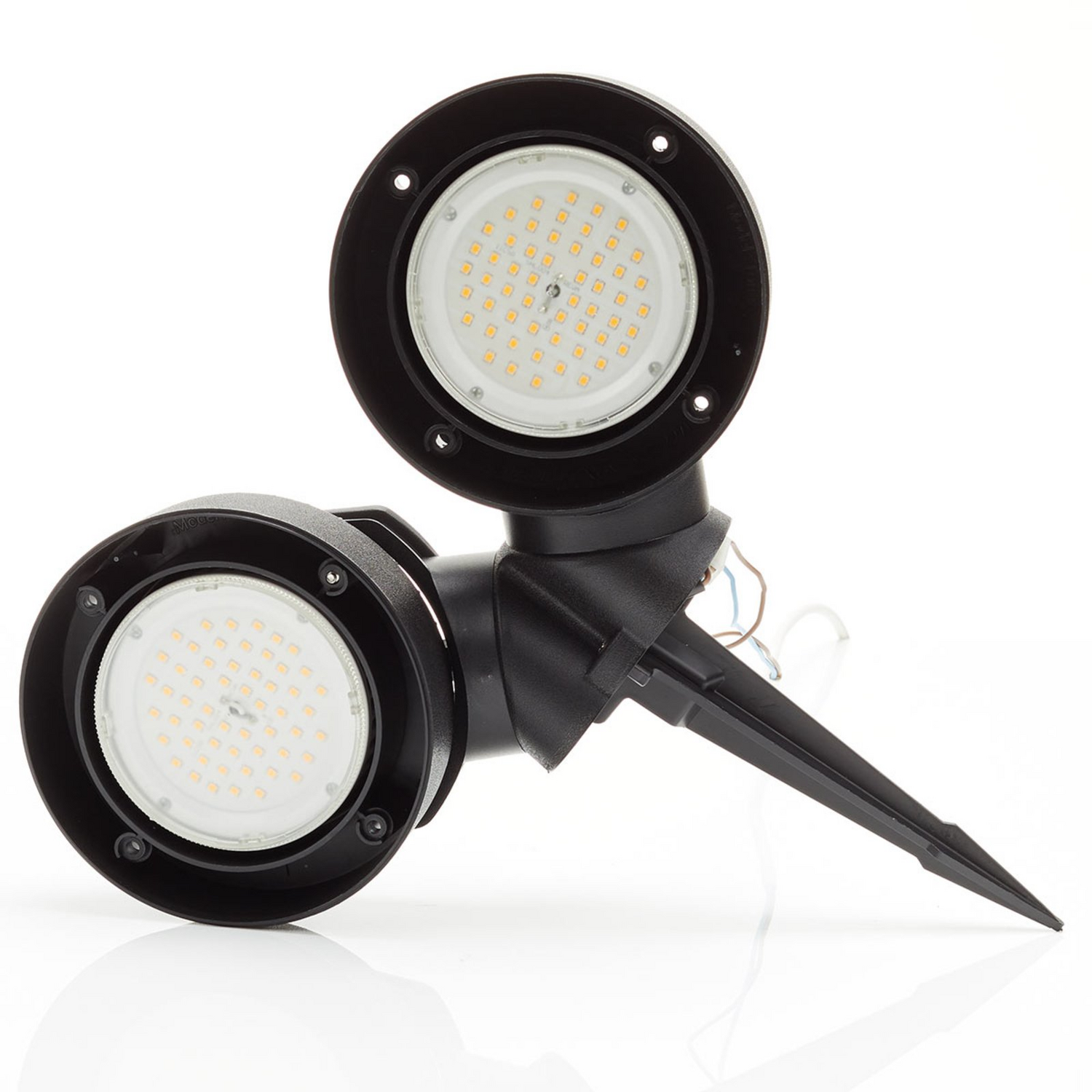 Spießspot Tommy El Rund Schwarz Frosted 2x10 W Cct Gartenlampe Leuchtmittel Lampe B-Ware - 8031874224805