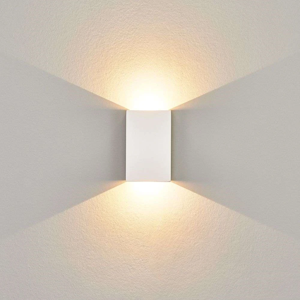 Led Wandleuchte Wandleuchte Wandlampe Lampe Leuchte Fabiola Led Gips Lindby Weiß B-Ware - 6291105701006