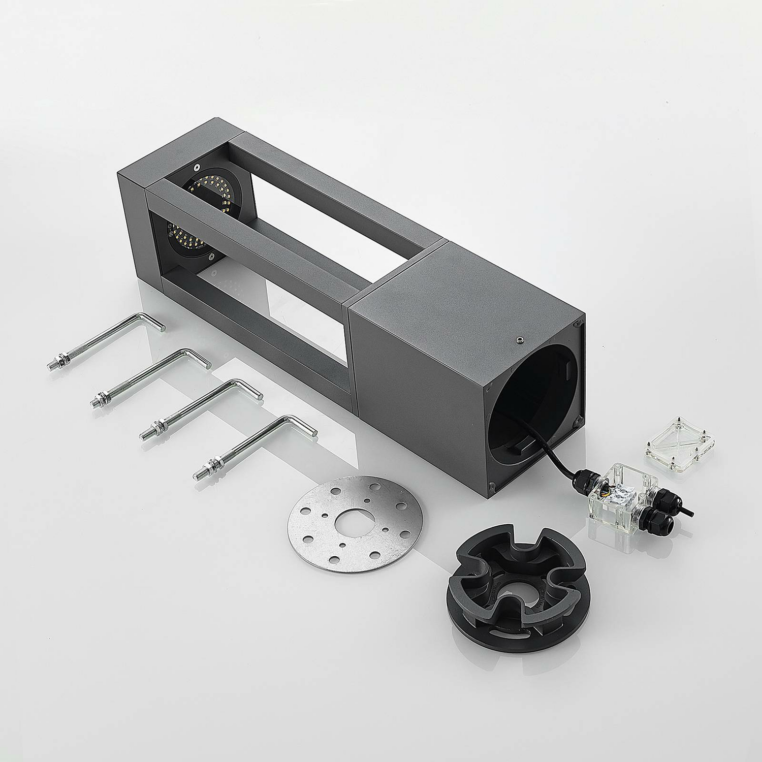 B-Ware Arcchio Lienna Led Pollerleuchte Pollerlampe Lampe Leuchte Höhe 60 Cm Guss Glas