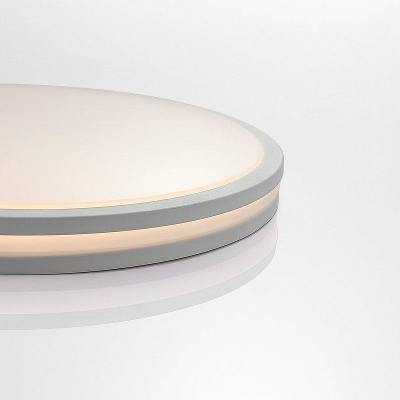 B-Ware Deckenlampe Deckenleuchte Led Lampe Arnim Weiß Kunststoff Fernbedienung Ip44 340