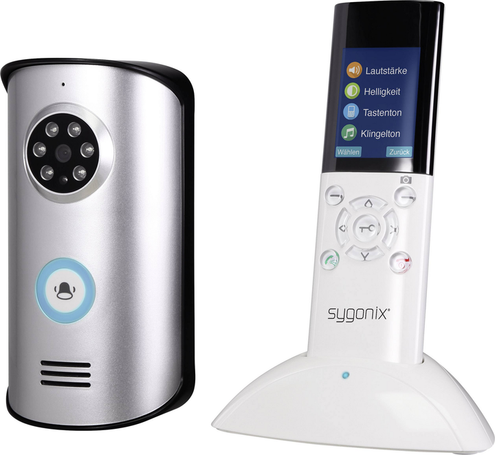 Sygonix Sy 3396994 Video Türsprechanlage Funk Komplettset Silber Siehe Text/Foto C-Ware