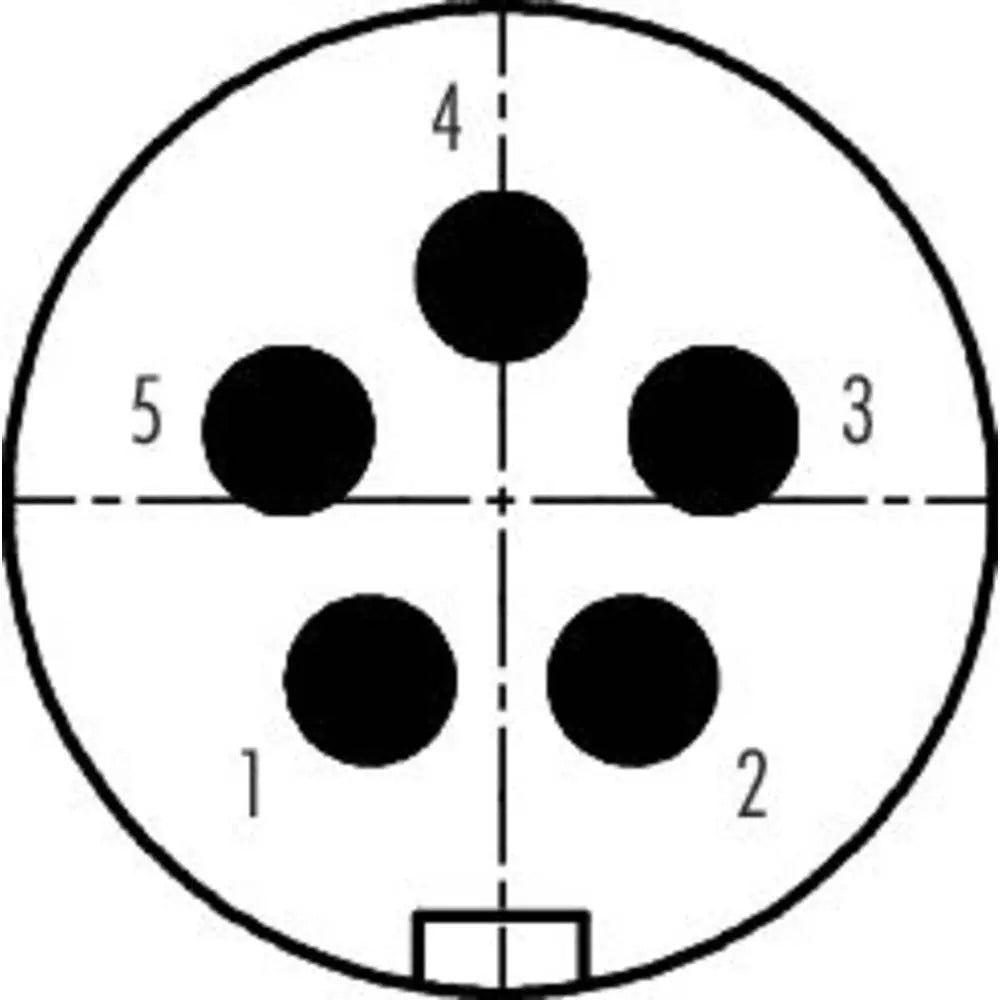 B-Ware Binder Kabelstecker Stecker Verbinder 720 Gerade 5polig Ungeschirmt 10 Stück - 2050010660303