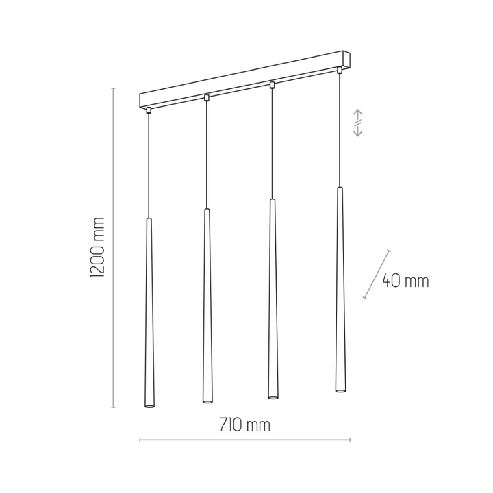 TK Lighting Pendelleuchte Piano Leuchte Lampe Pendellampe 4-flg. SIEHE TEXT