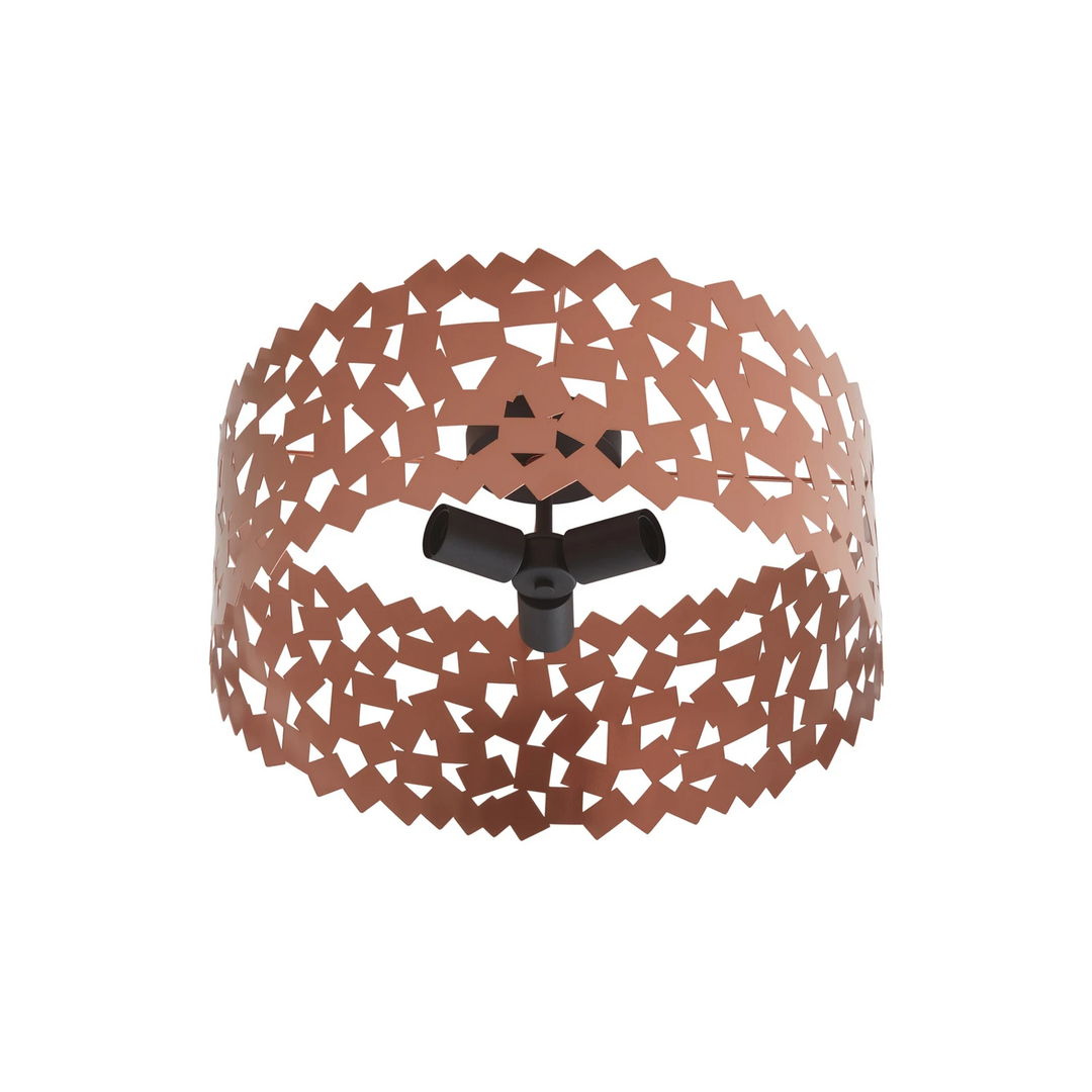 Lucande Deckenleuchte Aeloria kupfer Eisen Ø 50 cm E27 Deckenlampe Lampe Leuchte