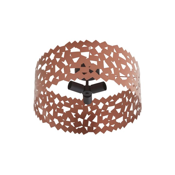 Lucande Deckenleuchte Aeloria kupfer Eisen Ø 50 cm E27 Deckenlampe Lampe Leuchte