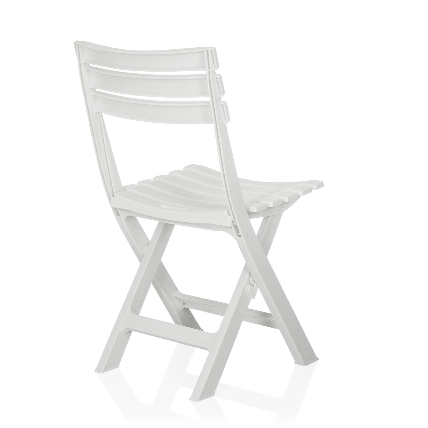 Hjh Living Travano Outdoor Stuhl Gartenstuhl Klappsitz Weiß Wetterfest B-Ware - 991205