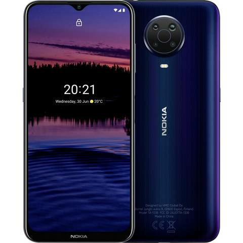 Nokia G20 Dual Sim Smartphone 64 Gb 6.5 Zoll 16.5 Cm Dual Sim Android 11 Blau B-Ware