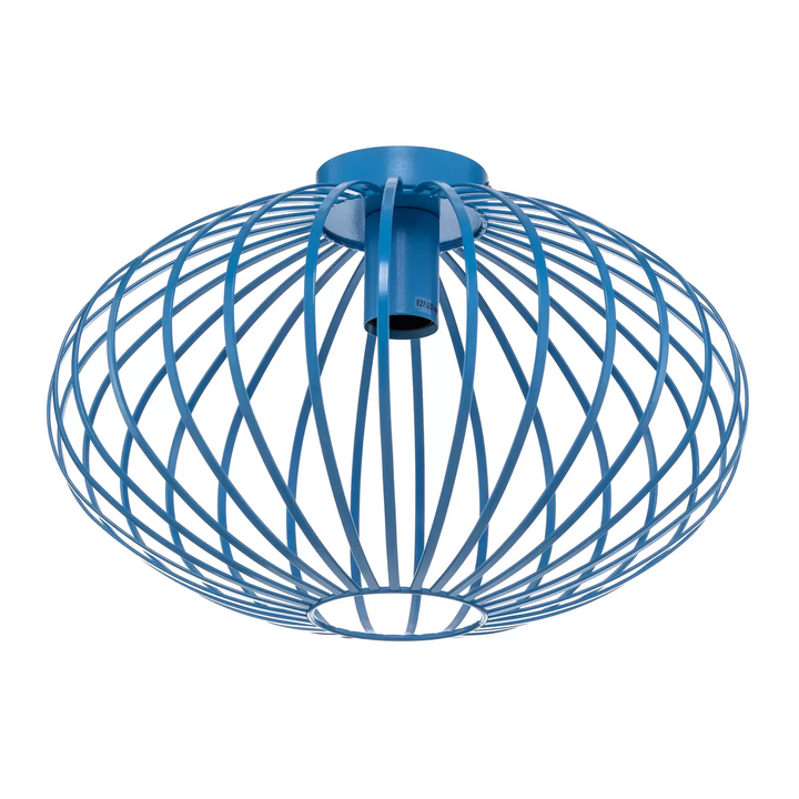 Lindby Maivi Deckenleuchte Käfig blau 40 cm Deckenlampe Wohnzimmerlampe Leuchte