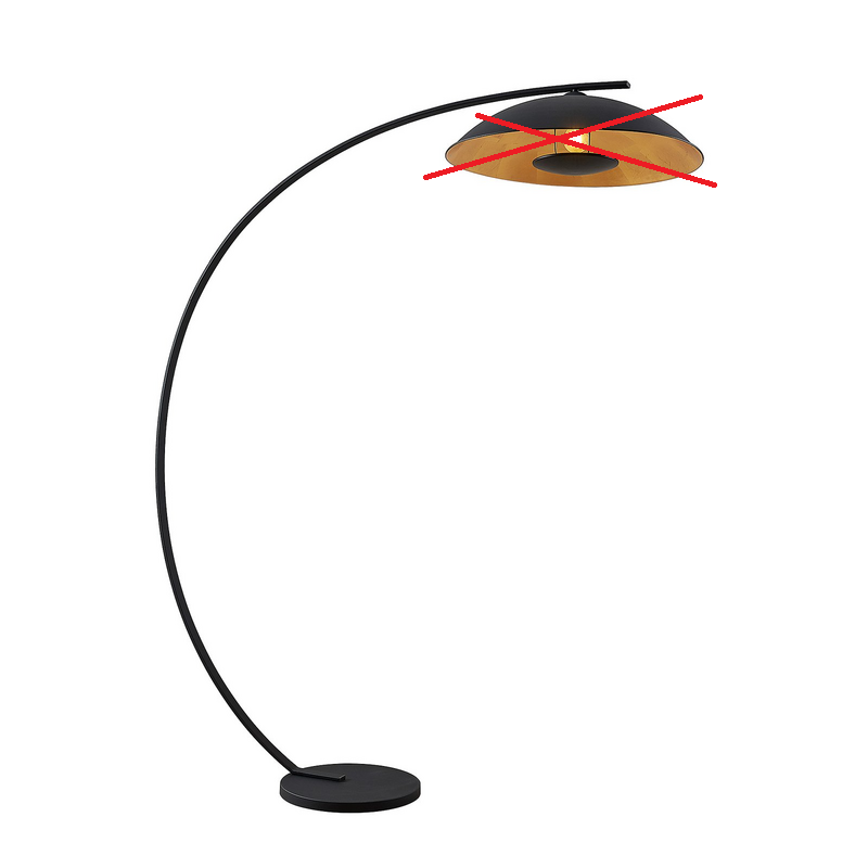 Lindby Emilienne Bogenstehlampe Standleuchte Stehleuchte Leuchte Siehe Text/F836 B-Ware