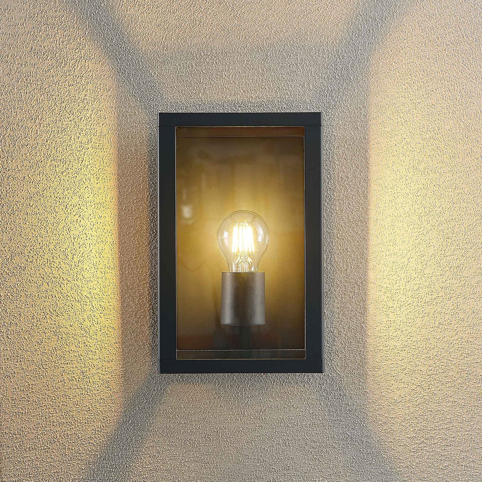 Lindby Außenwandleuchte Gartenleuchte Giavanna LED Lampe dimmbar anthrazit 28cm - 4251911732955