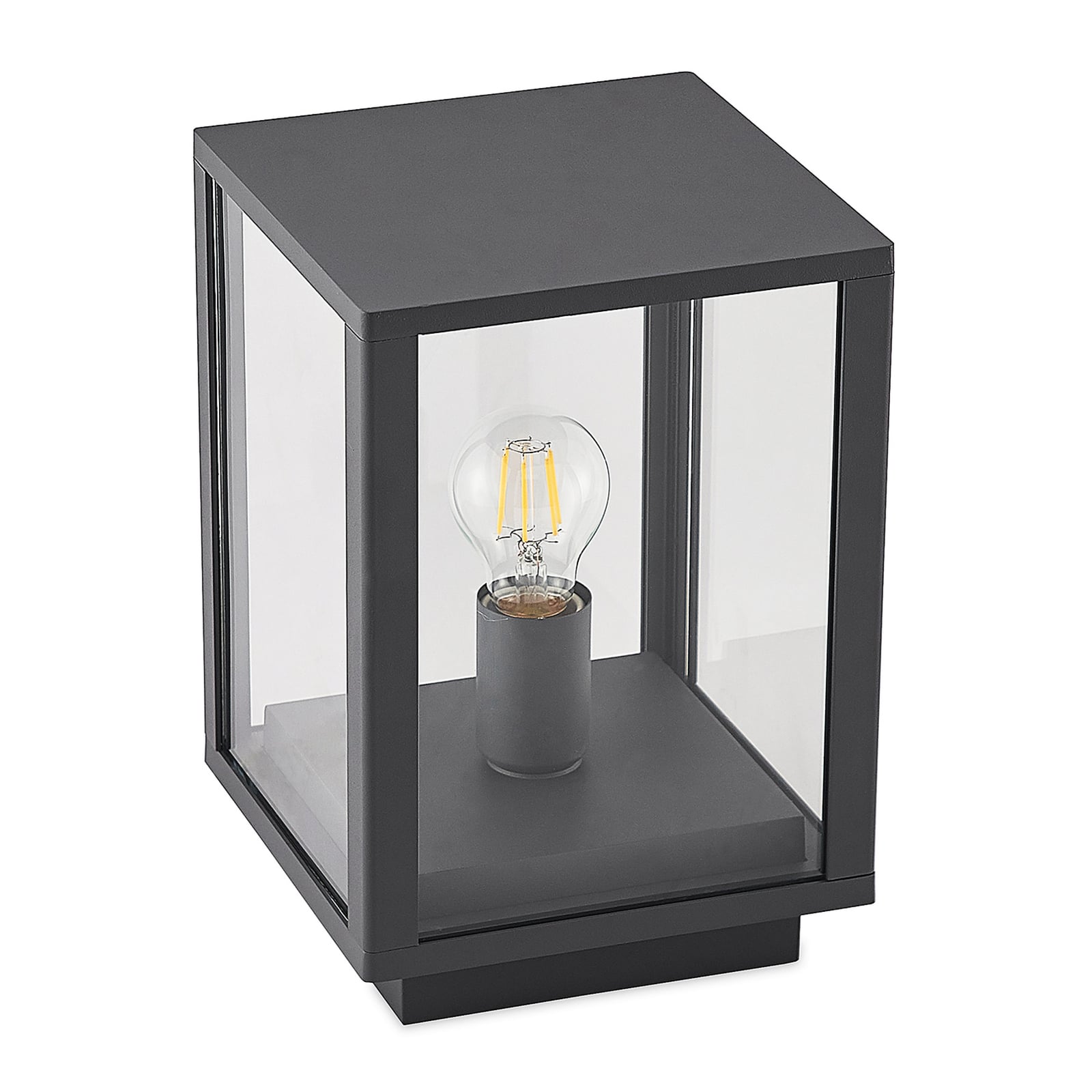 Lindby Sockelleuchte Giavanna LED Außenleuchte dimmbar anthrazit IP44 29cm 20cm - 4251911733051
