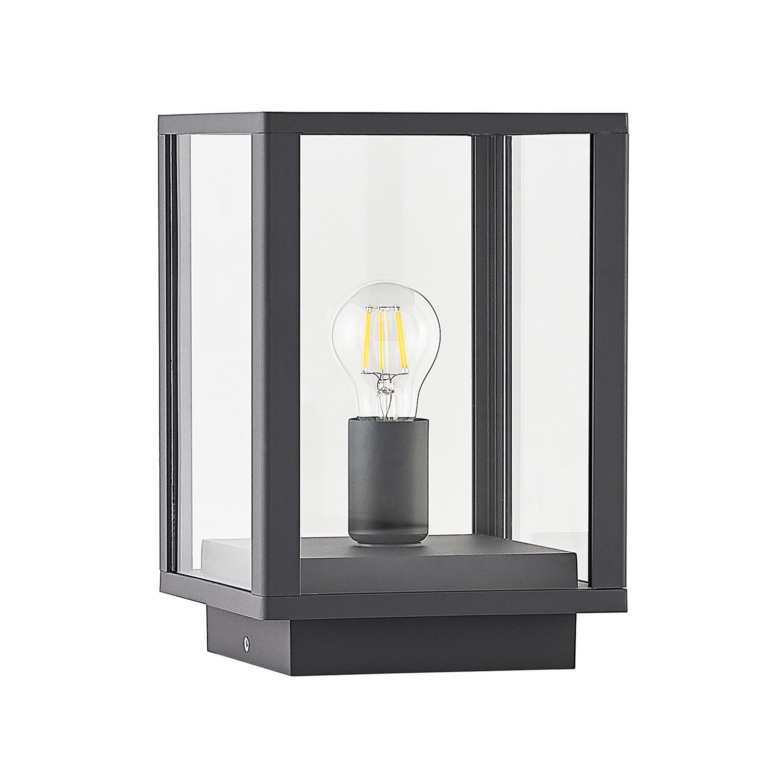 Lindby Sockelleuchte Giavanna LED Außenleuchte dimmbar anthrazit IP44 29cm 20cm - 4251911733051