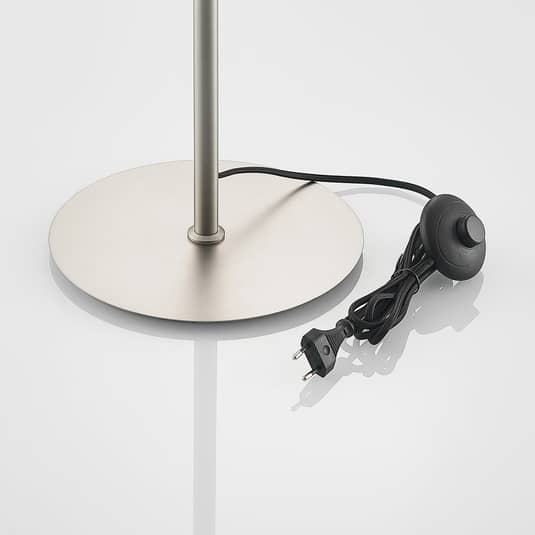 Lampadaire Lucande Kaiya, lampe sur pied, lampe avec abat-jour en verre, produit de seconde main.