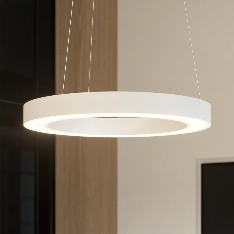 Arcchio LED Pendelleuchte Sharelyn Hängelampe weiß Ring CCT Aluminium 80 cm - 9939004