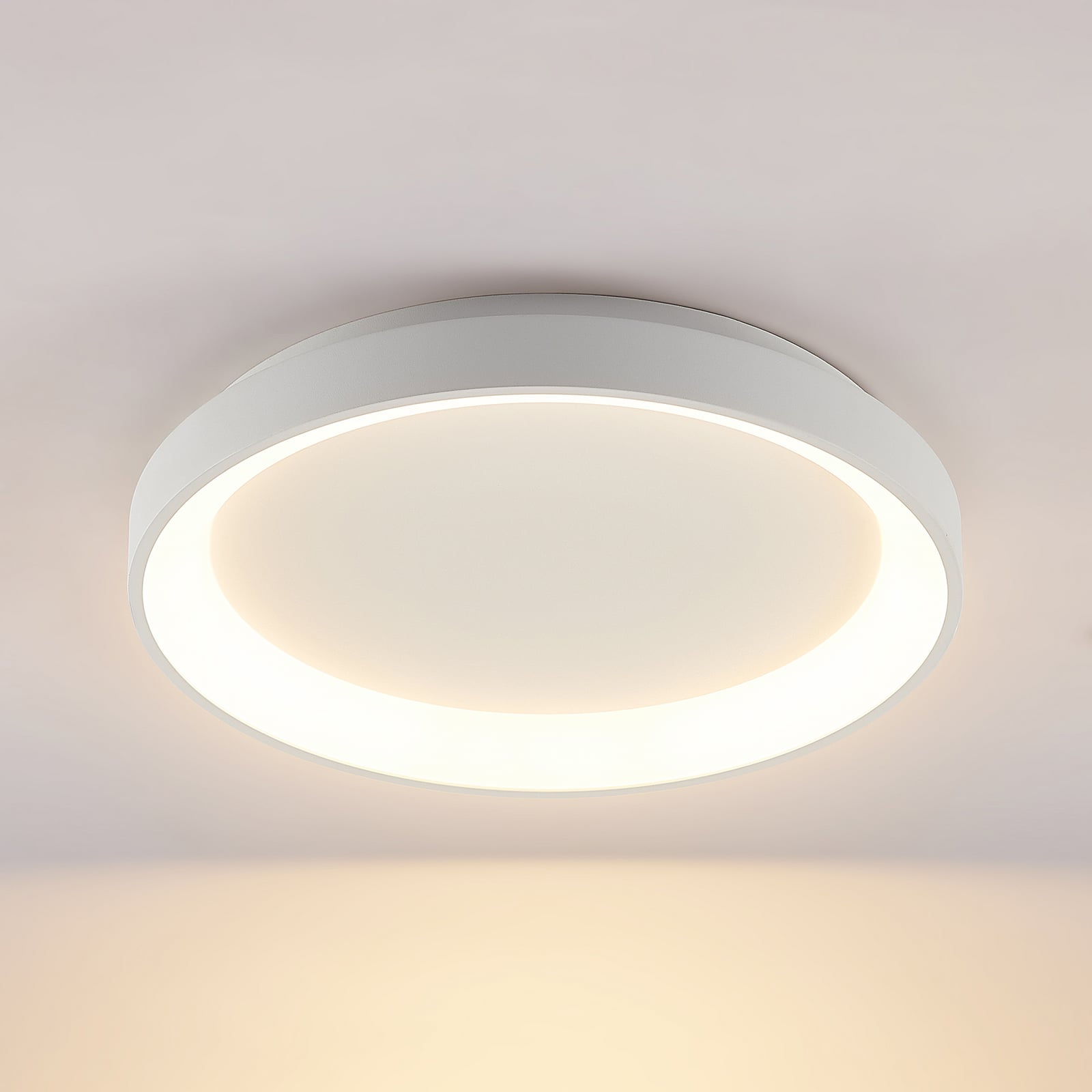 Arcchio Deckenleuchte Lampe Vivy LED dimmbar warmweiß Metall Ø38cm weiß 3000K - 4251096597417
