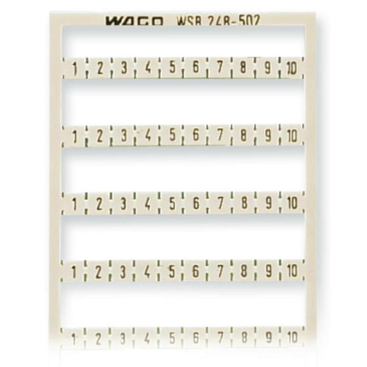WAGO Mini-WSB-Schnellbeschriftungssystem Beschriftung Aufdruck: 1 - 10 5 Stück