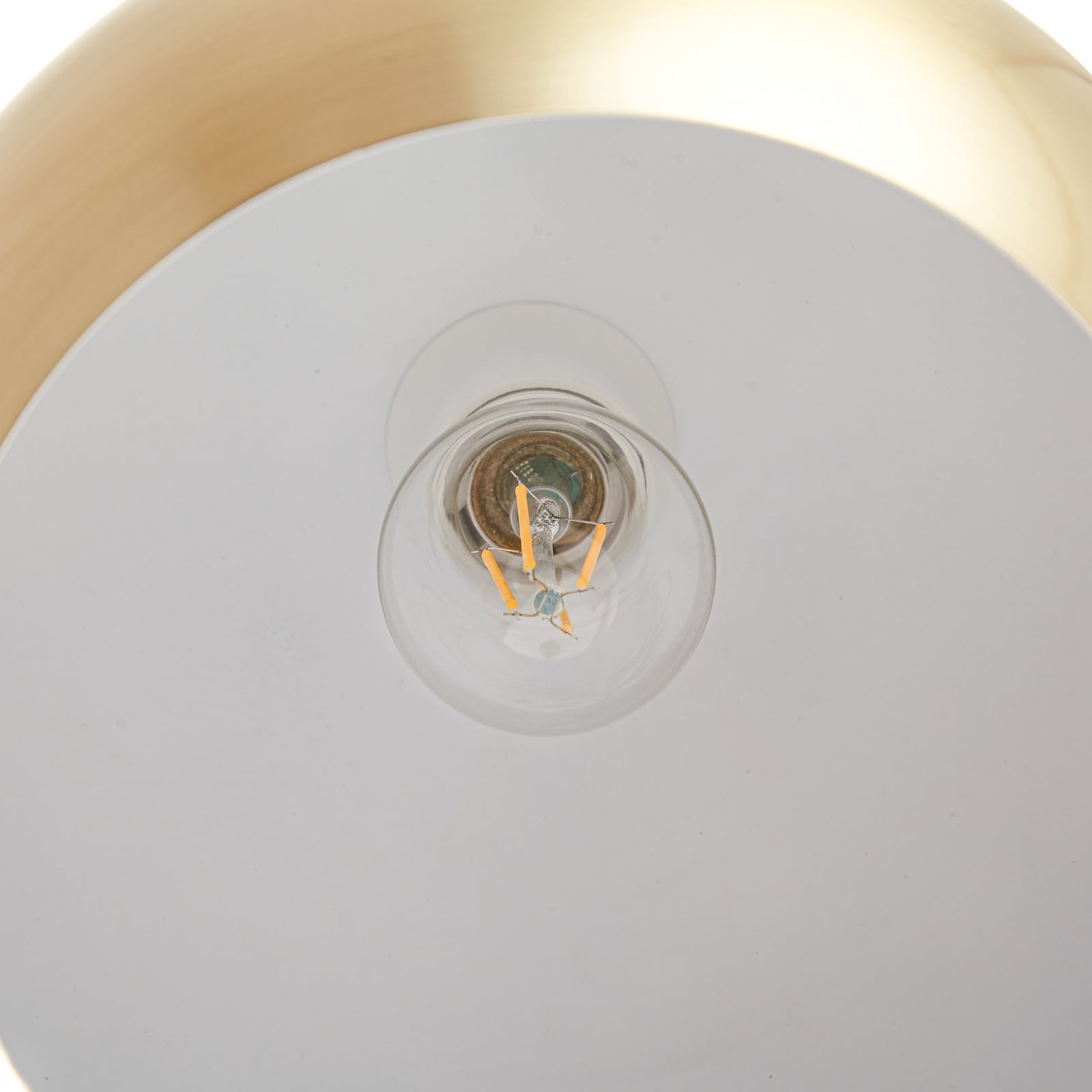 Lindby Bogenstehlampe Moisia LED Stehleuchte Lampe messingfarben 150cm Metall - 4251096562279