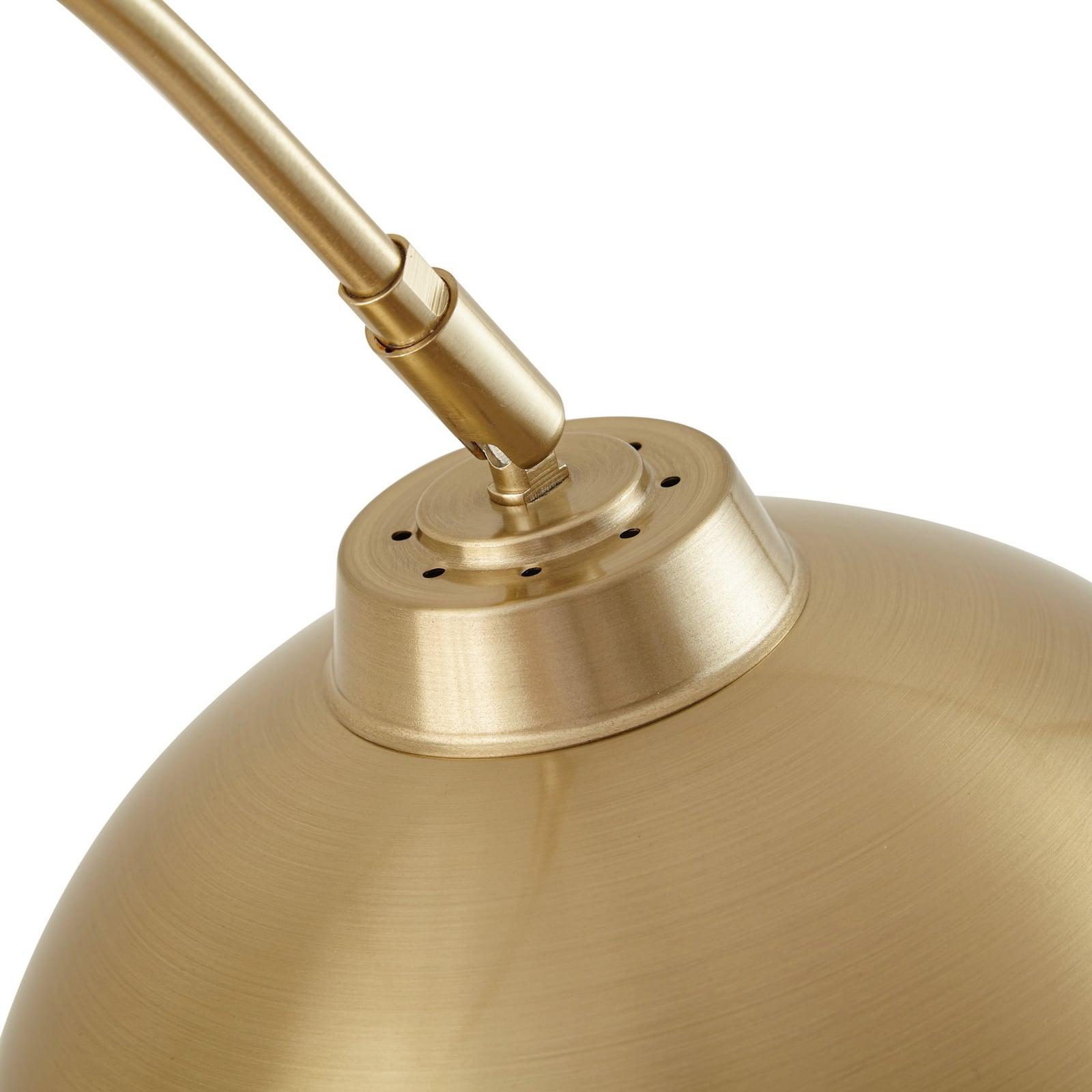 Lindby Bogenstehlampe Moisia LED Stehleuchte Lampe messingfarben 150cm Metall - 4251096562279