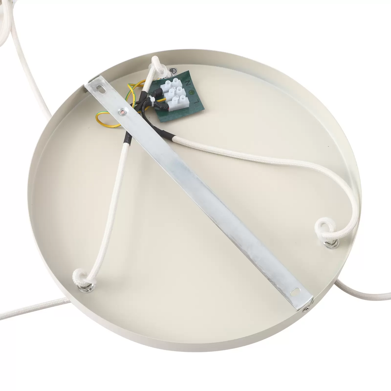 B-Ware Lindby Hängelampe Ovelia Beige Rund Hängeleuchte Leuchte Pendellampe Lampe E27