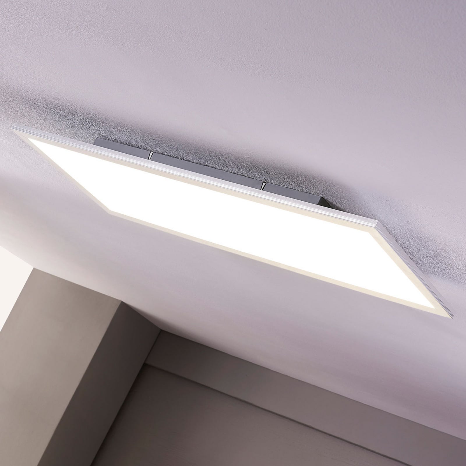 Lindby Deckenleuchte LED Livel Lampe Leuchte silber 4000K 80x30cm IP20 36W - 4251096528374