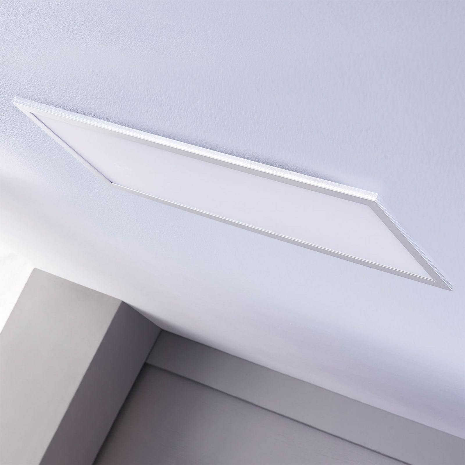 Lindby Deckenleuchte LED Livel Lampe Leuchte silber 4000K 80x30cm IP20 36W - 4251096528374